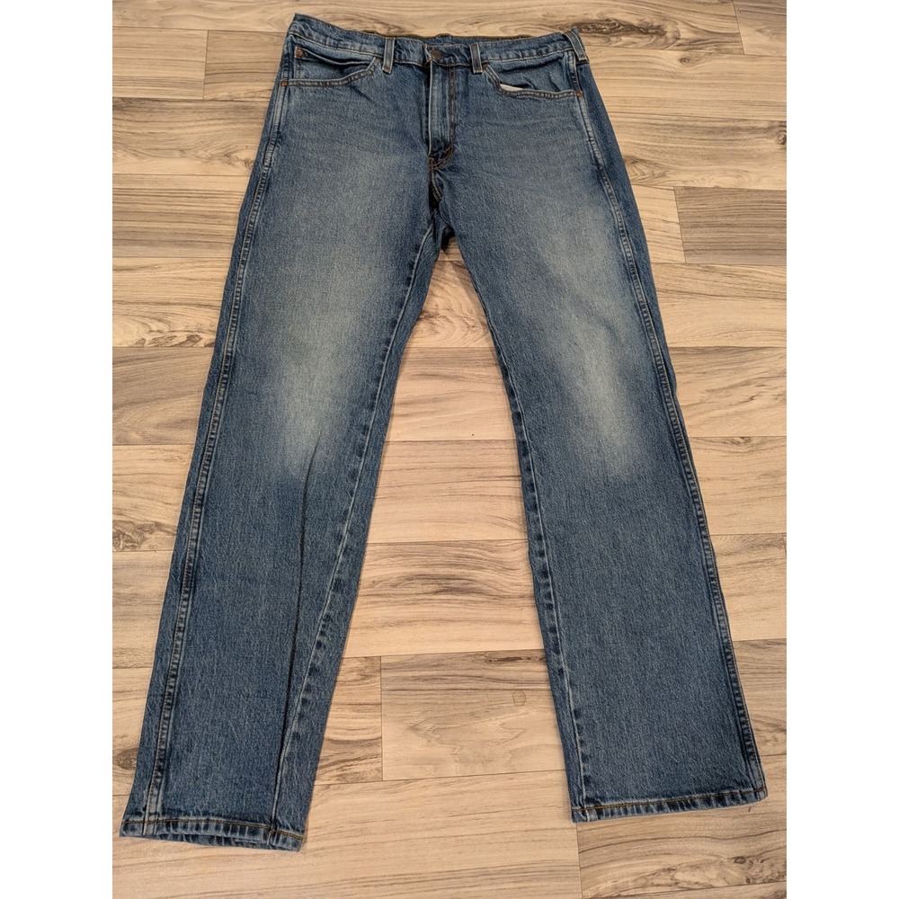 Levi's 557 Men's Jeans 34x32 Blue Denim Straight Leg 10" Rise Relaxed Fit